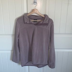 Quarter button up hoodie